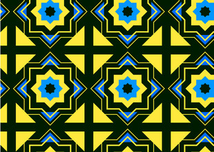 几何花卉图案背景