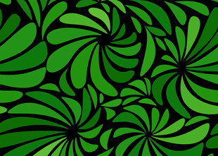 绿色旋纹抽象图案背景