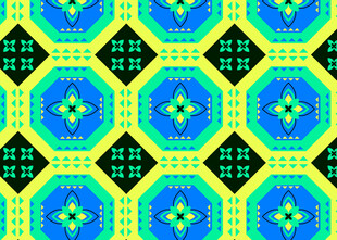 几何图案彩色无缝背景图