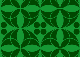 绿色几何花纹图案背景