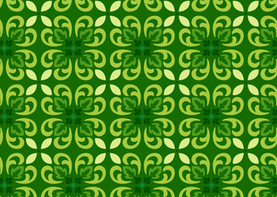 绿色几何花纹无缝图案