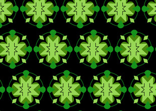 绿色几何图案无缝背景