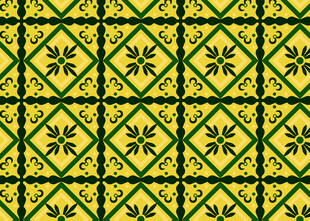 绿色几何花纹图案背景