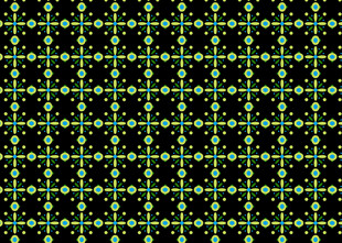 黑色背景上的金色几何图案