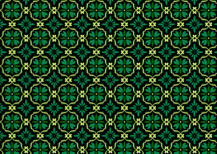 绿色几何图案无缝背景