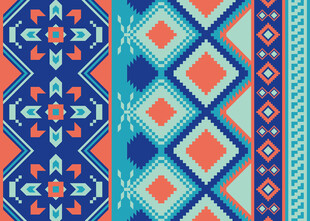民族风几何图案纹理设计
