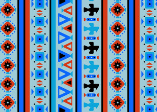 民族风几何图案装饰画