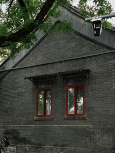 灰瓦红窗中式传统 居