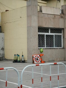 道路施工警示场景