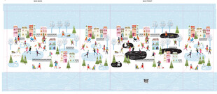 卡通风格城市景观插画