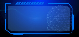 科技感蓝色边框背景