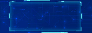 蓝色边框科技感背景图