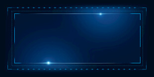 蓝色边框光效背景模板