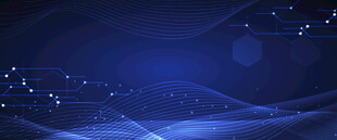 蓝色梦幻线条背景图