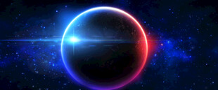 炫彩发光球体背景特效