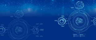 科技感蓝色数据界面背景