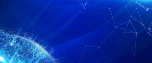 蓝色科技感网络连接画面