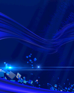 梦幻蓝色流动光影背景