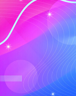 梦幻渐变流体科技背景图