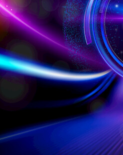 炫彩科技感光线隧道背景