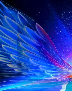 梦幻炫彩羽翼背景图