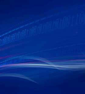 蓝色科技感抽象线条背景