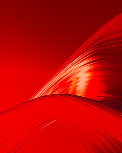 红色动感波浪背景图