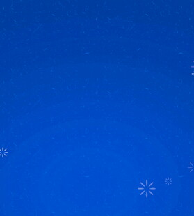 蓝色背景雪花装饰图案