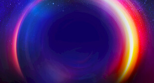 梦幻炫彩渐变光环背景