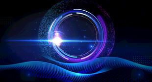 科技感炫光圆形动态背景