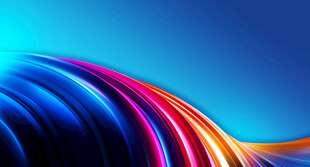 绚丽多彩的流动线条图案