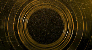 金色环状纹理抽象背景图