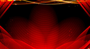 红色炫光几何抽象背景图