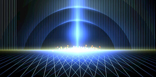 科技感光线未来空间场景