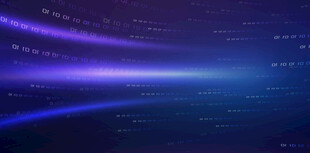 梦幻蓝紫科技光线背景