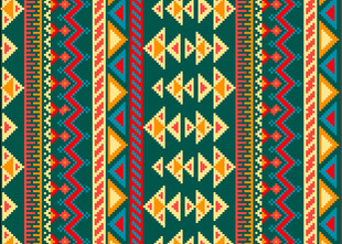 多彩民族风几何图案纹理