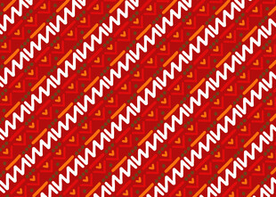 红色条纹圣诞主题图案