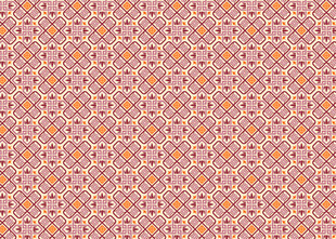 橙色几何图案无缝背景图