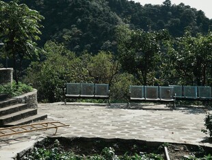 户外庭院 自然环绕景致