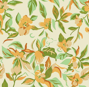 花卉图案背景的清新壁纸