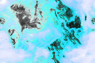 梦幻蓝绿抽象纹理图案