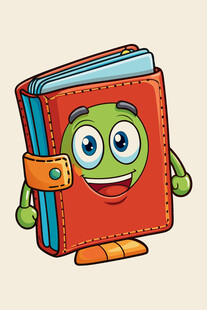 可爱书本卡通形象