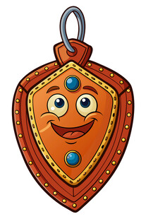 卡通笑脸宠物身份牌