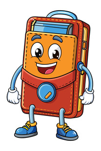 可爱卡通书包形象