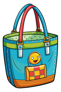 卡通图案手提包