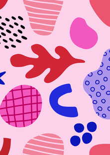 多彩几何抽象图案元素