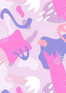 梦幻抽象几何图案背景