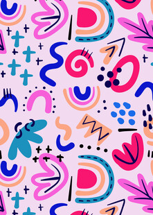 多彩抽象几何图案背景