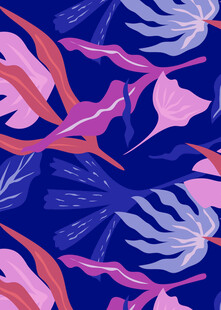 梦幻植物图案背景