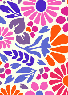 多彩花卉图案设计元素